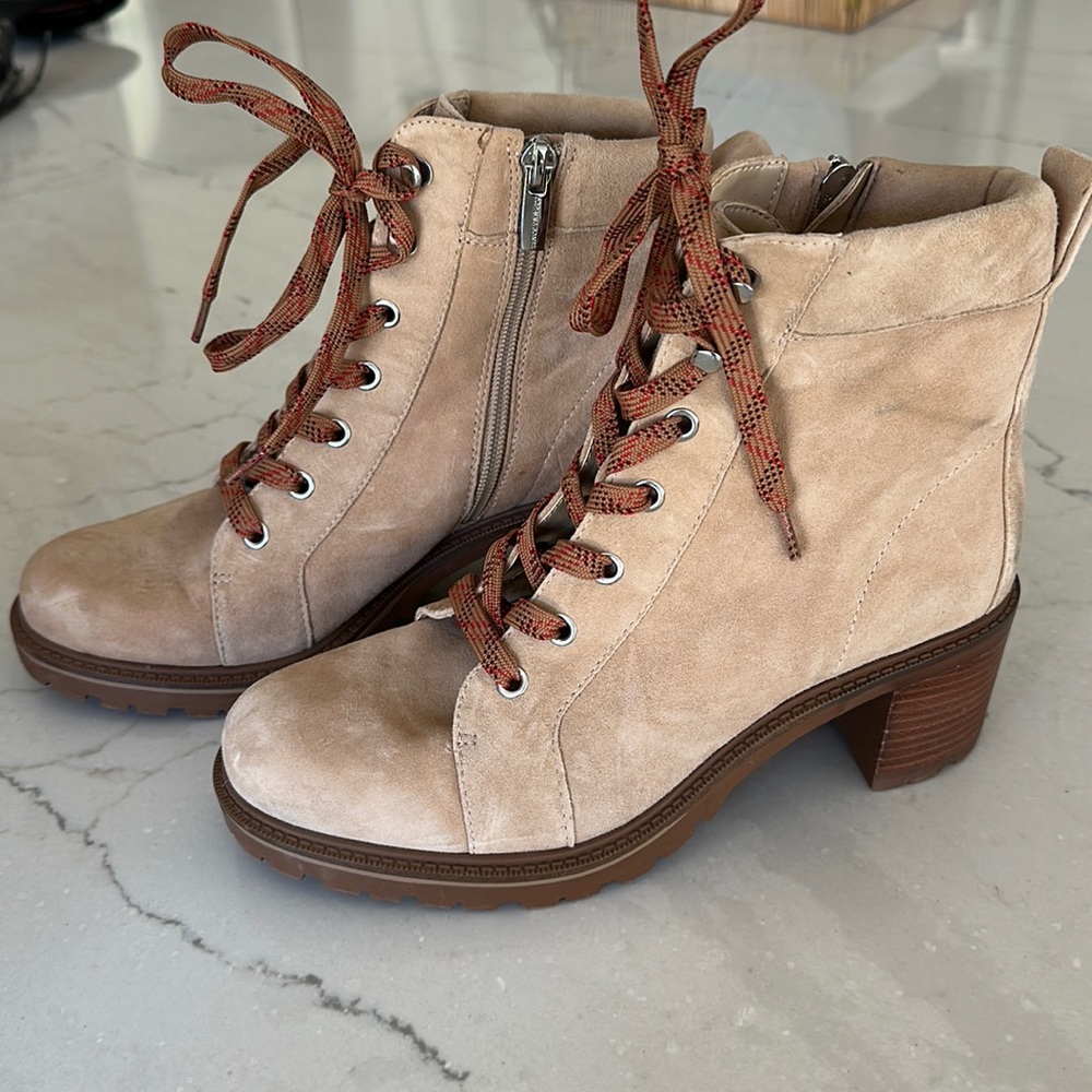 Vince Camino suede tan booties